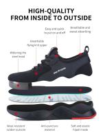 Work Shoes Hollow Breathable Steel Toe Boots Lightweight Safety Work Shoes Anti-slippery For Men Women Male Work Sneaker - details 3