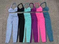 Leggings de dos piezas con espalda en V, gimnasio Tre, conjunto de entrenamiento para correr, ropa deportiva para mujer, traje de yoga - details 31