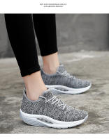 Zapatos deportivos de marca para mujer, zapatos de suela gruesa, zapatos de plataforma con tejido volador, zapatos tonificadores para mujer, zapatillas de deporte con cuña, zapatos con balancín transpirables - details 23