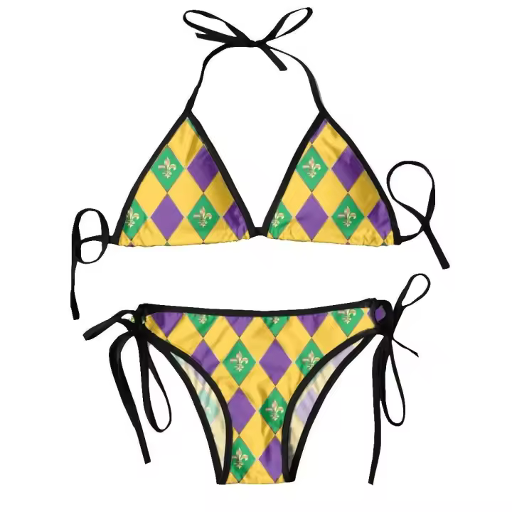 Bikini Mujer 2024 e Mardi Gras Carnival Conjunto de dos piezas para mujer - 1