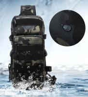 Mochila táctica de camuflaje para exteriores, impermeable, para pesca, deportes, riñonera para hombre y mujer, senderismo, Camping, viajes, montar, bolsas cruzadas - details 0