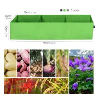 Bolsa de tela rectangular de 3 rejillas, cama de jardín elevada con asas para uso interior y exterior, ETA para plantas, patatas y verduras, - details 1