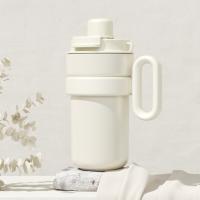 Taza térmica de doble bebida con gradiente, taza aislada al vacío de acero inoxidable de gran capacidad con tapa, Taza de Café Termo - details 13