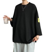 Camiseta sencilla de estilo japonés de Hong Kong para hombre, ropa holgada de manga corta para perder peso, verano - details 7