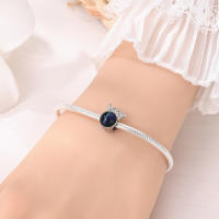 Pulsera de Mar de Metal 925 Diseño de Toruga Marina Accesorios de Joyería DIY - details 43