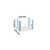 Iris Ohyama, Corral para cachorros / Recinto interior Techo desmontable Puerta corredera con cerradura para perros - Pet CircleCLS-1130, Blanco - details 6