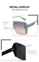 Gafas de Sol Grandes Marcos sin Marco Corte de Oceanos Adelgazantes UV400 - details 18