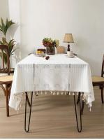 Mantel de mesa de comedor rectangular de jacquard ENCE grueso de estilo francés, mantel de tela para el hogar - details 3