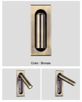 TOMAXIN-Lámpara LED de pared con interruptor integrado, accesorio para habitación de Hotel, estudio, dormitorio, cabecera, lectura, Europeo, Rectangular - details 7
