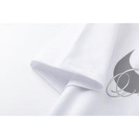 Camisetas Casuales de Verano para Hombres Algodón Puro, Cuello Redondo, Mangas Cortas, Nuevas Camisetas de Pareja con Estampados de Logotipo - details 7