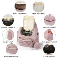 Gran moda para mamá, bolso colgante para cochecito de madres, bolsos para mamá, mochila de viaje al aire libre - details 1