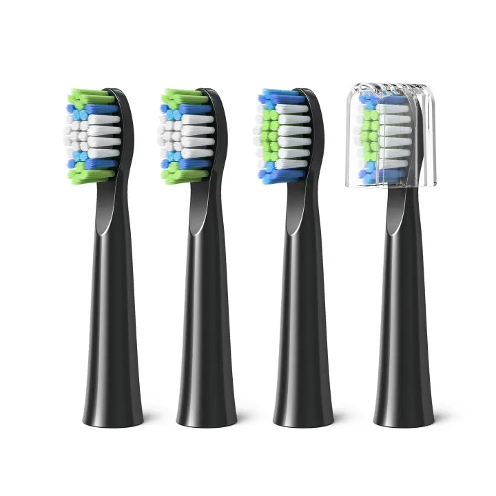 Cabezas de Cepillo de Dientes Eléctrico Fairywill Reemplazo Juego de 4 para FW-E11 E10 E6 D7S Material de Silicona Producto Peligroso Normal - 1