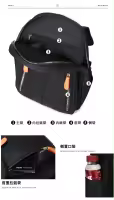 Mochila Oxford negra impermeable para mujer, bolso escolar antirrobo de gran capacidad, bolso de viaje, bolso de hombro - details 10