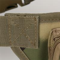 Riñonera de camuflaje táctico verde militar, bolsa de cintura impermeable perfecta para aventura al aire libre, 1 unidad - details 4