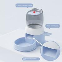 Fuente de agua de gran capacidad, cuenco con separación en seco y húmedo, fuente de agua, alimentador automático para mascotas, dispensador de comida para perros desmontable - details 11
