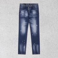 Dsquared2 pantalones vaqueros para hombre splash-ink rasgados biker denim pantalones slim fit high street - details 11