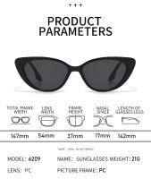 2025 gafas de sol vintage de ojo de gato para mujer, gafas de sol vintage con montura pequeña para hombre, diseño de marca de lujo, gafas para exteriores UV400 - details 17