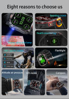 Reloj inteligente militar para hombre, pulsera con seguimiento GPS, Bluetooth, llamadas, batería de 2024 Mah, brújula, iluminación LED, novedad de 600 - details 2