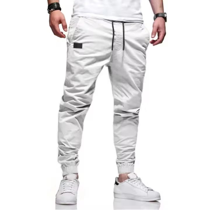 Otoño 2025 nuevos hombres de Color sólido pantalones largos Cargo pantalones de chándal para hombre de alta calidad Casual Joggers pantalones deportivos ropa de diseñador - 1