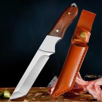 Cuchillo De Afeitar Profesional De Acero Inoxidable Para Carne De Oveja Y Res Cuchillo De Corte Para Verduras Y Frutas Con Mango De Madera - details 3