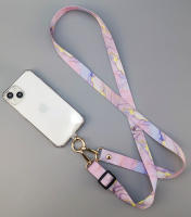 Correa universal ajustable para teléfono celular con diseño de mármol, cordón para el cuello, cuerda antipérdida con clip de junta - details 1