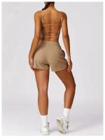 Pantalones cortos deportivos casuales y sueltos de nylon para yoga y ejercicios de autómneo y invierno acero inoxidable rápido secado - details 21