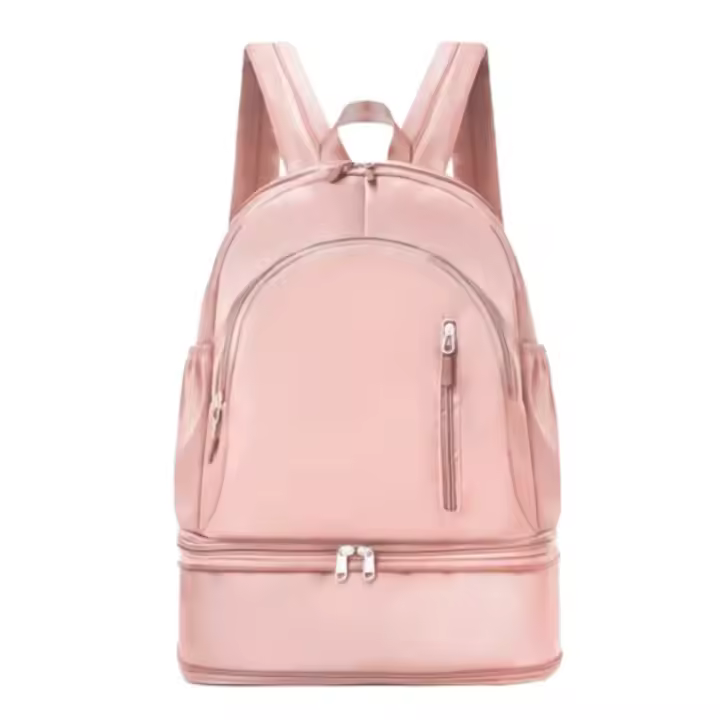 Bolsa de entrenamiento físico de gran capacidad, mochila multicolor con separación en seco y húmedo para estudiantes universitarios, plegable y antiarañazos - 1
