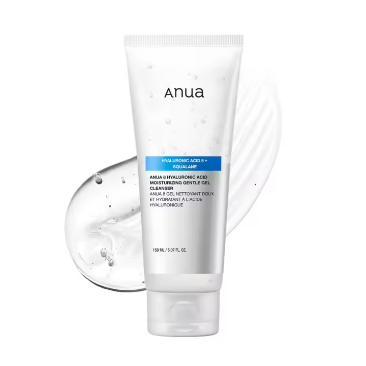 ANUA Gel Hidratante Suave Ácido Hialurónico, Escualano, Ceramida, Limpiador Facial Espumoso, Equilibrio de pH, Cara Hidratante Diaria - 1