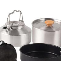 Juego de utensilios de cocina para cocinar, cacerola para senderismo y acampada - details 0