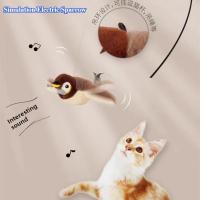Juguete Interactivo para Gatos Pájaro Eléctrico con Hierba Gatera Activado por Toca - details 2