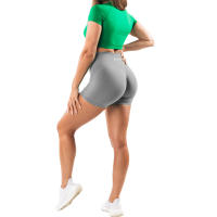 Pantalones Cortos de Yoga Ampliados NVGTN de Spandex para Mujeres Ropa de Gimnasio Suave para Entrenamiento - details 6