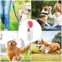 Botella de agua portátil de plástico para perros, a prueba de fugas, multifuncional, extraíble, para mascotas, para viajes al aire libre - details 4