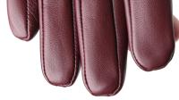 Guantes de piel de oveja para mujer, manoplas cortas de terciopelo fino para pantalla táctil, de cuero, de buena calidad, para invierno, 2226 - details 29