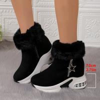 Botas de nieve mujer Otoño Invierno moda botas cortas cálidas zapatos de plataforma - details 3