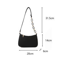 Bolso de mano cuadrado pequeño para mujer, diseño de fieltro para las axilas, moderno, para Debo de la Media Luna - details 22