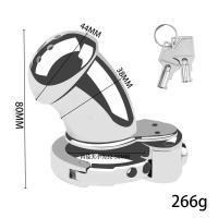 Nuevo candado masculino, anillo ajustable para pene, jaula de castidad, juguete sexual BDSM, enviado directamente - details 5