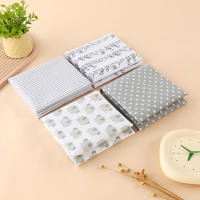 Set de mantita neutra para bebé, 4 piezas, diseño sencillo, envoltorio para recién nacido, productos para bebé, mantita estampada - details 0