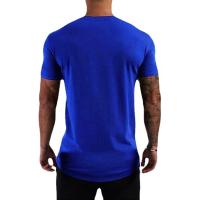 Camiseta interior de Fitness para hombre, camisa de manga corta de algodón con estampado cruzado personalizado para correr, gimnasio, culturismo, entrenamiento - details 4