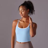 Ropa interior deportiva de realce para mujer, sujetador de Yoga para Fitness, gimnasio, entrenamiento, correr, camiseta sin mang - details 8