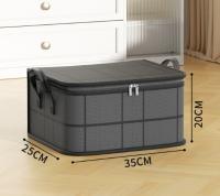 Engrosamiento de bolsas de almacenamiento doméstico de tejidos no tejidos con cremallera de gran capacidad para facilitar la Organización de bolsas de necesidades diarias de ropa de colcha - details 0