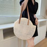 Bolso de Playa de Paja Hecho a Mano Estilo Bohemio Vintage Gran Capacidad Informal para Vacaciones - details 6