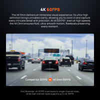 Cámara de salpicadero 70mai 4K Omni X800 360 °   Vista completa GPS incorporado ADAS compatible con monitor de estacionamiento 24 horas Detección de movimiento AI Envío desde el almacén PL - details 2