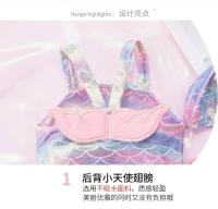 Traje de baño para bebé Falda de princesa Bikini estilo sirena ángel para niños - details 1