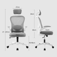 Oficina Ergonómica, Silla Gaming, con Reposacabezas Ajustable, Soporte Lumbar y Apoyabrazos Plegables, Asiento Cómodo para Juegos, Capacidad Máxima de 120 kg - details 2