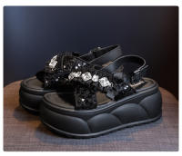 Sandalias Casuales de Moda para Mujer Nuevos Zapatos de Playa con Suela Gruesa y Cruzada con Estilo - details 23