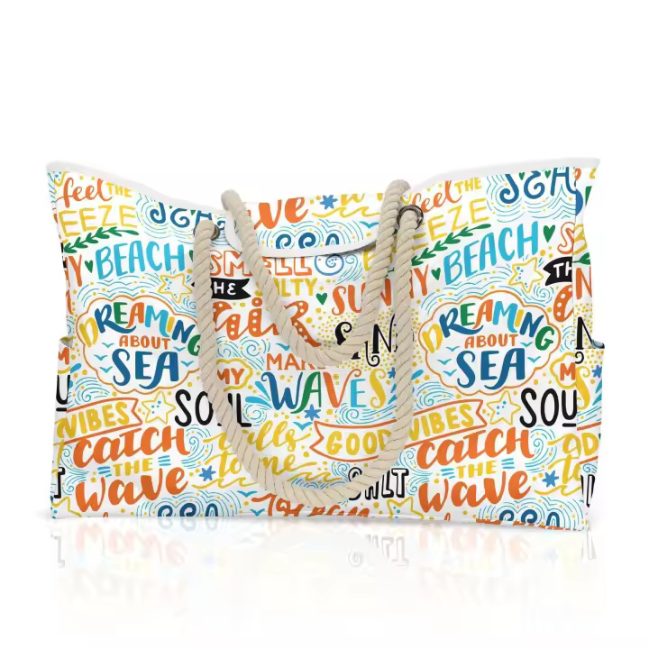 SSITO XL Bolsa de Playa Extra Grande para Mujer (antirobo con cerradura magnética), Bolsa de Playa antirrobo - 1