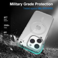 Funda transparente Original magnética para iPhone 16 15 14 13 12 11 Pro Max Plus mini XS XR Funda para Magsafe Funda transparente de silicona - details 6