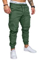 Pantalones deportivos elásticos sueltos para hombre con encaje, pantalones con entrepierna abierta, moda casual - details 11