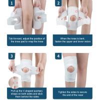 Rodillera ajustable de 1 piezas para hombre y mujer, soporte con almohadilla de Gel para rótula, dolor de rodilla, ACL, MCL, recuperación de lesiones, entrenamiento, deportes - details 12