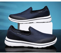 Zapatos de malla tejida con mosca transpirables para hombres, zapatos de tela de suela gruesa de un pedal - details 8
